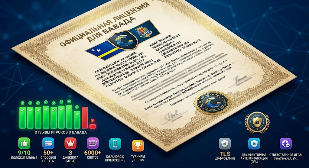 Безопасность в casino Vavada